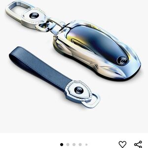 Luxury Car Key Fob with Blue Strap